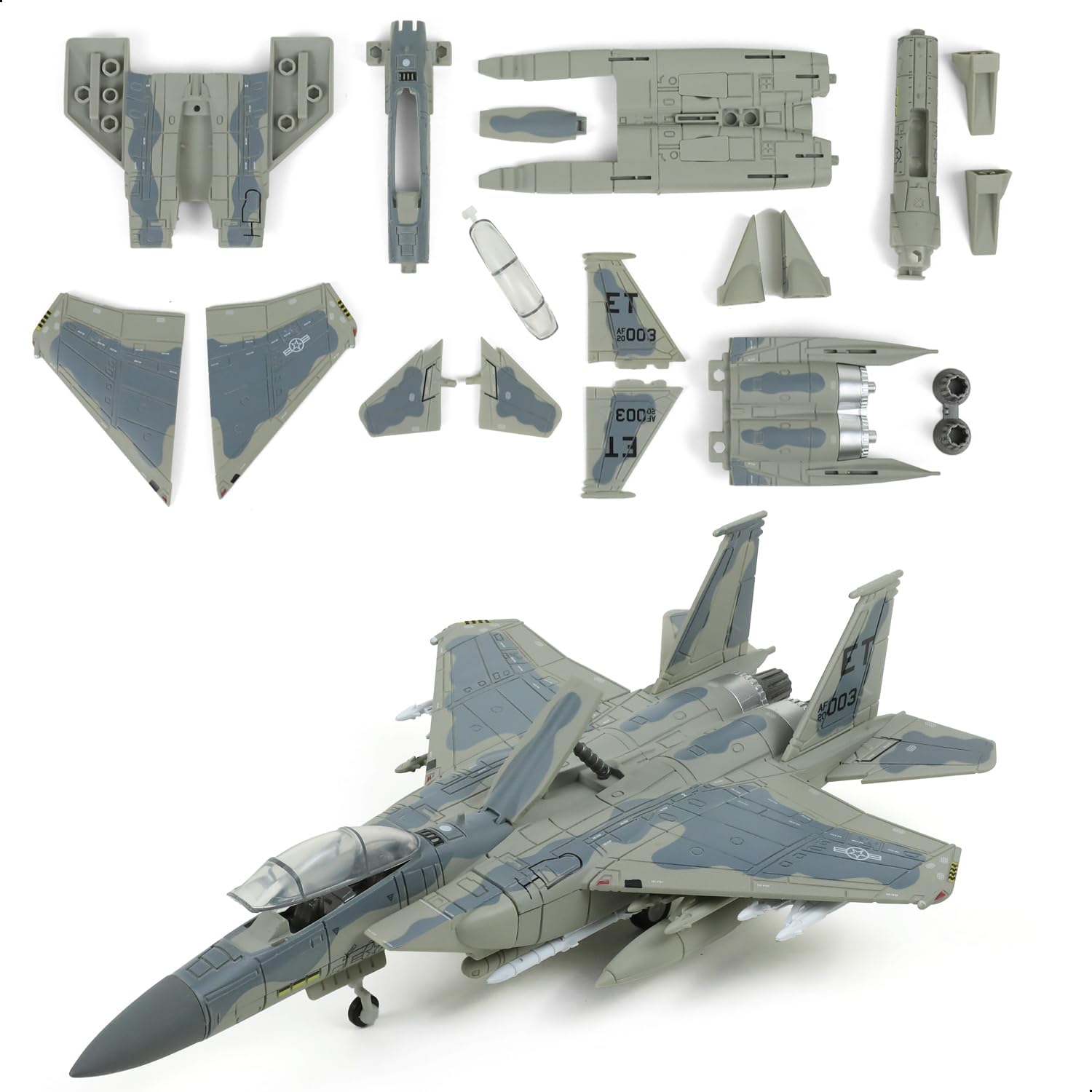 Model Kit Airplane - 1/72 F-15EX Eagle II Caça Aéreo