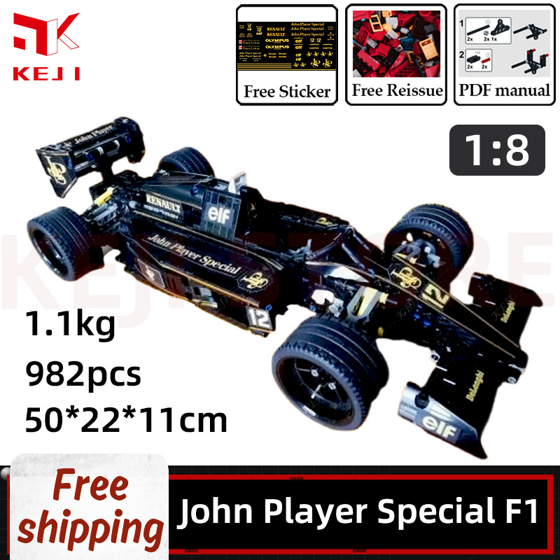 Model Kit Formula 1 - KEJI-Blocos de Construção de Carros Esportivos,