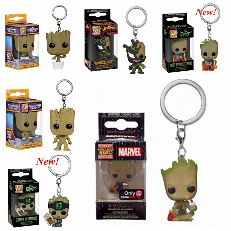 Model Kit Galahad - FUNKO-Groot Venomizado Figura de Ação Chaveiros,