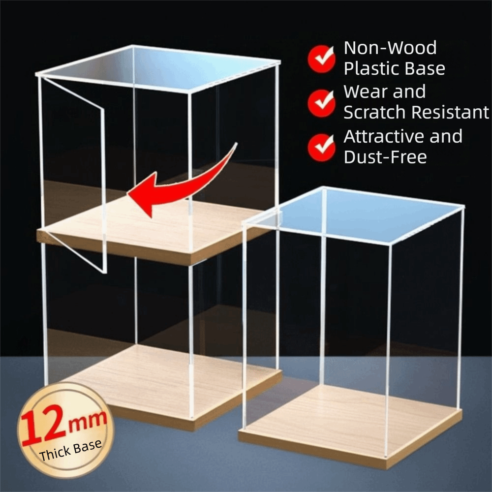 Model Kit Display Case - Caixa de Exibição de Acrílico Transparente,