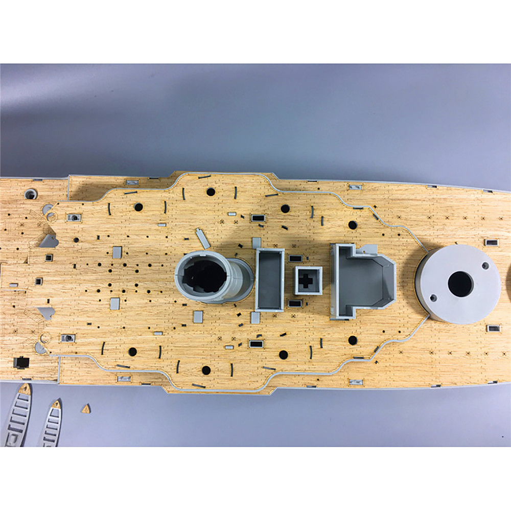 Model Kit Uss Arizona - Kit de deck de madeira para