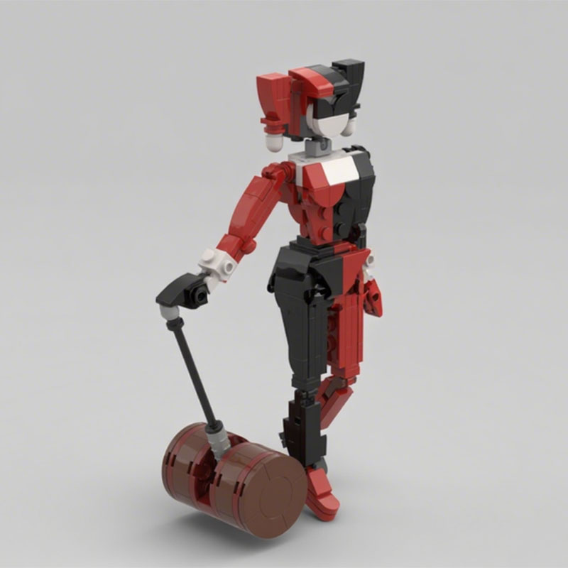 Model Kit Harley Quinn - 183 Peças MOC Figura Articulada Harley
