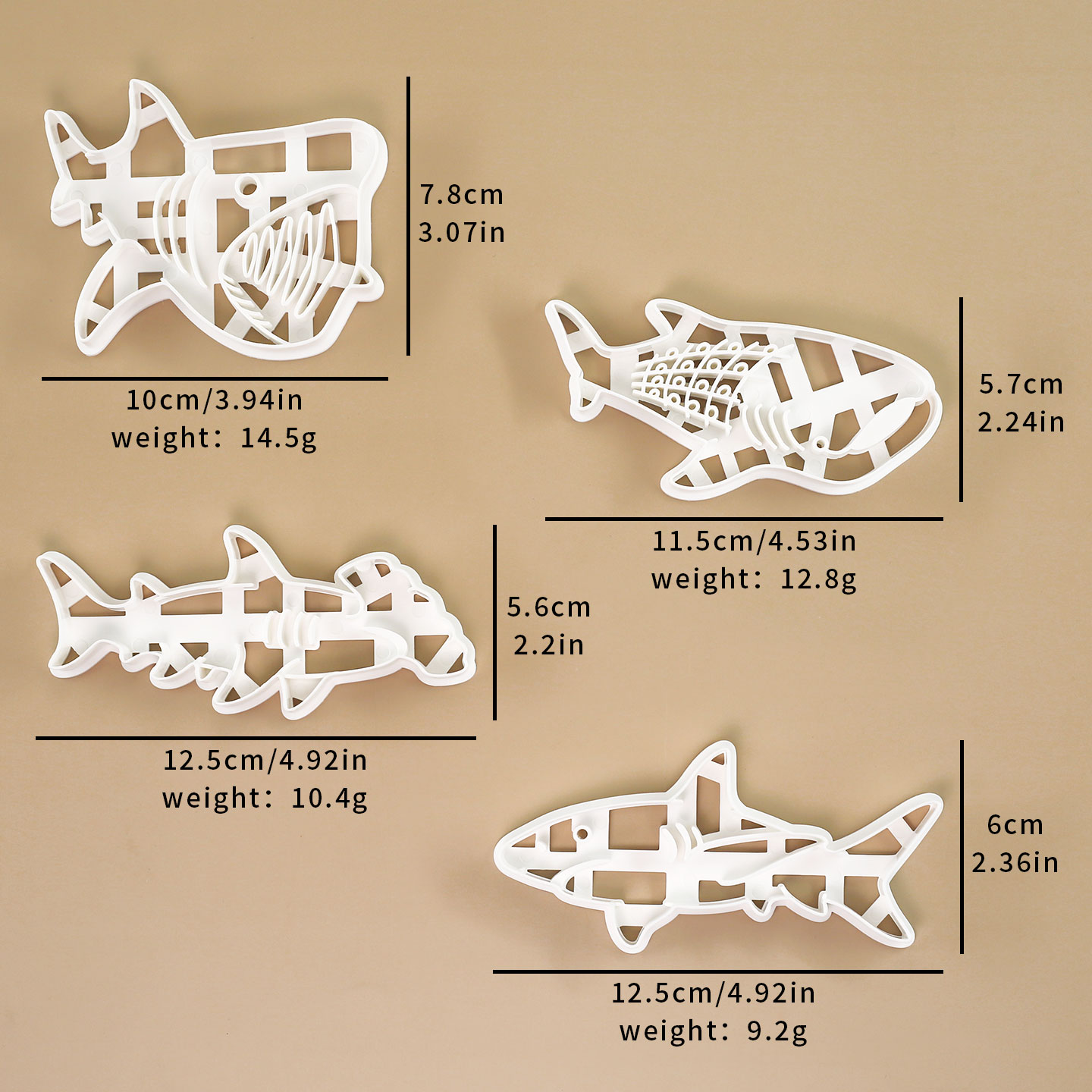 1 pc/4 pçs cortador de biscoit - Model Kit Tank avaliação e preço