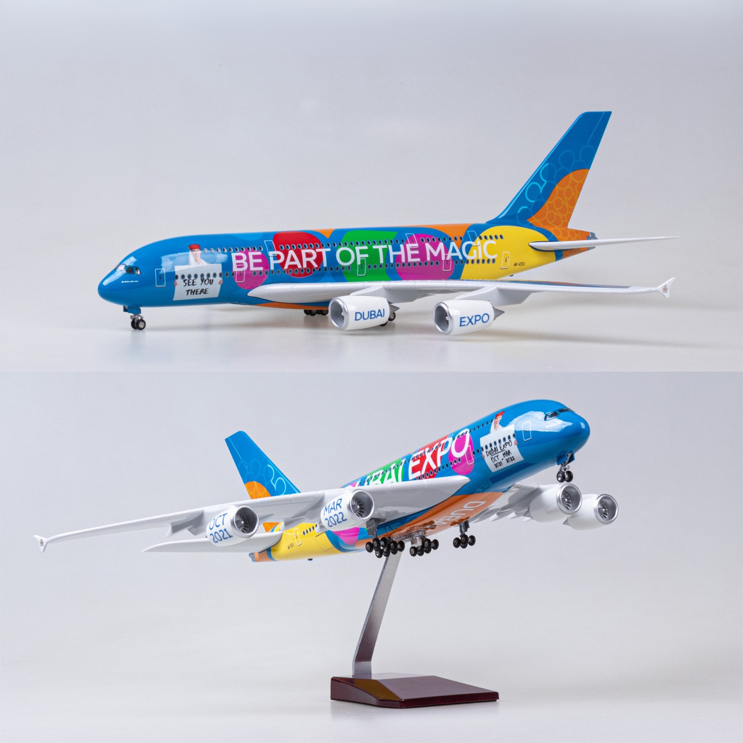 Modelo de Avião Emirates EXPO  - Model Kit Airplane avaliação e preço