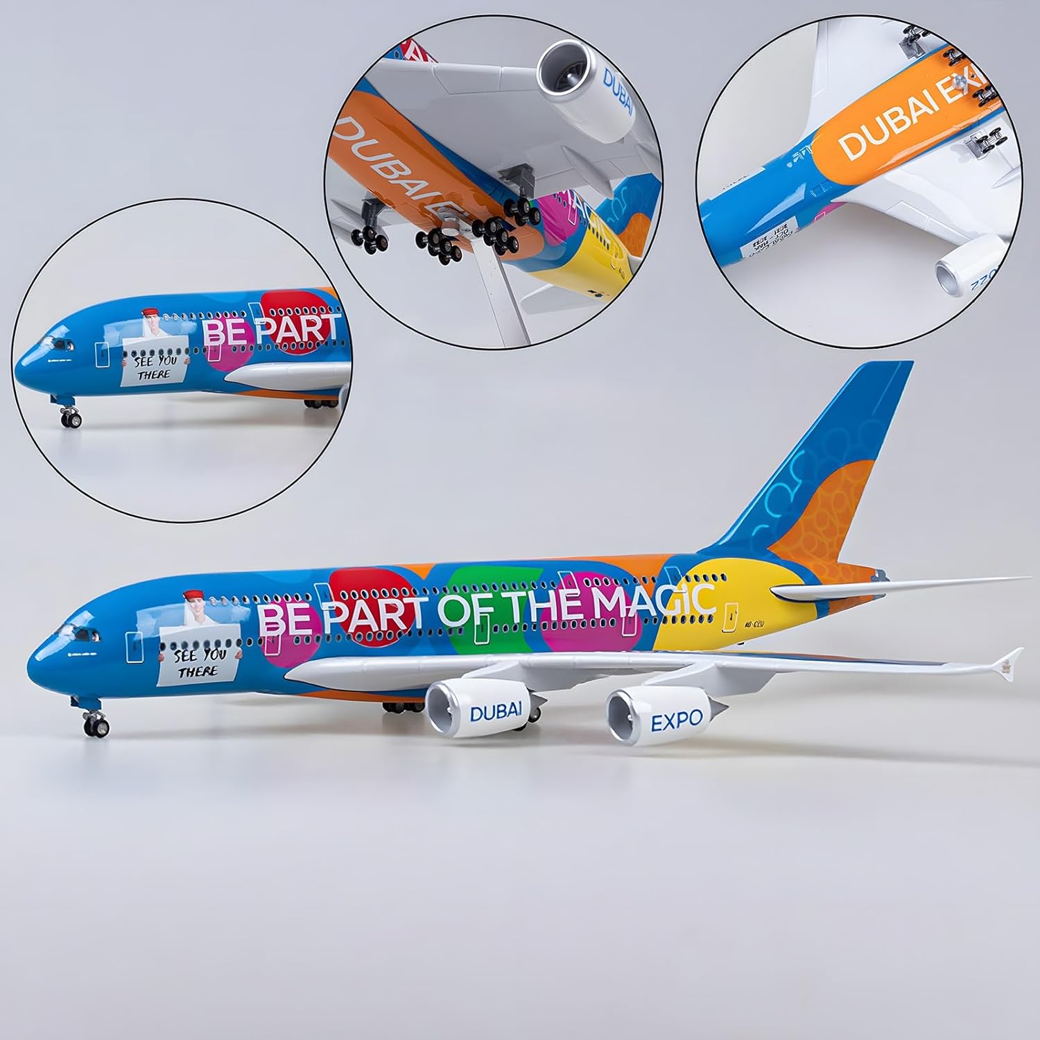 Modelo de Avião Emirates EXPO  - Model Kit Airplane avaliação e preço