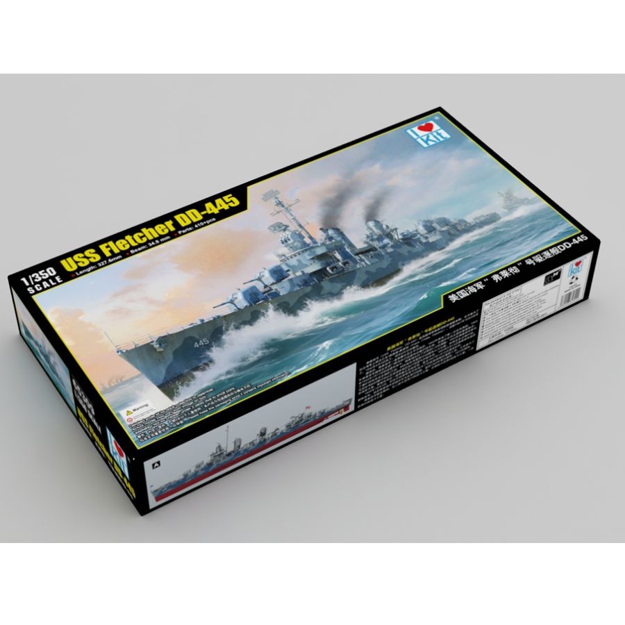 Fletcher DD-445 USS Destroyer  - Model Kit Destroyer avaliação e preço
