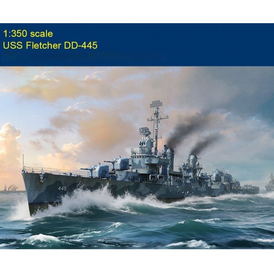 Fletcher DD-445 USS Destroyer  - Model Kit Destroyer avaliação e preço