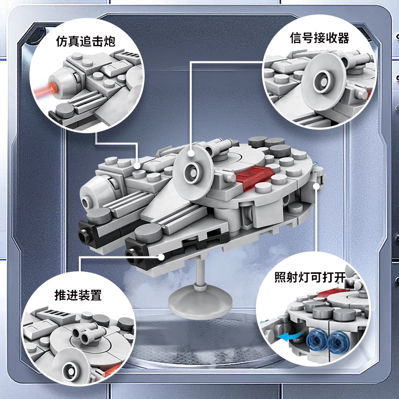 104 pçs star plan millennium f - Model Kit Destroyer avaliação e preço
