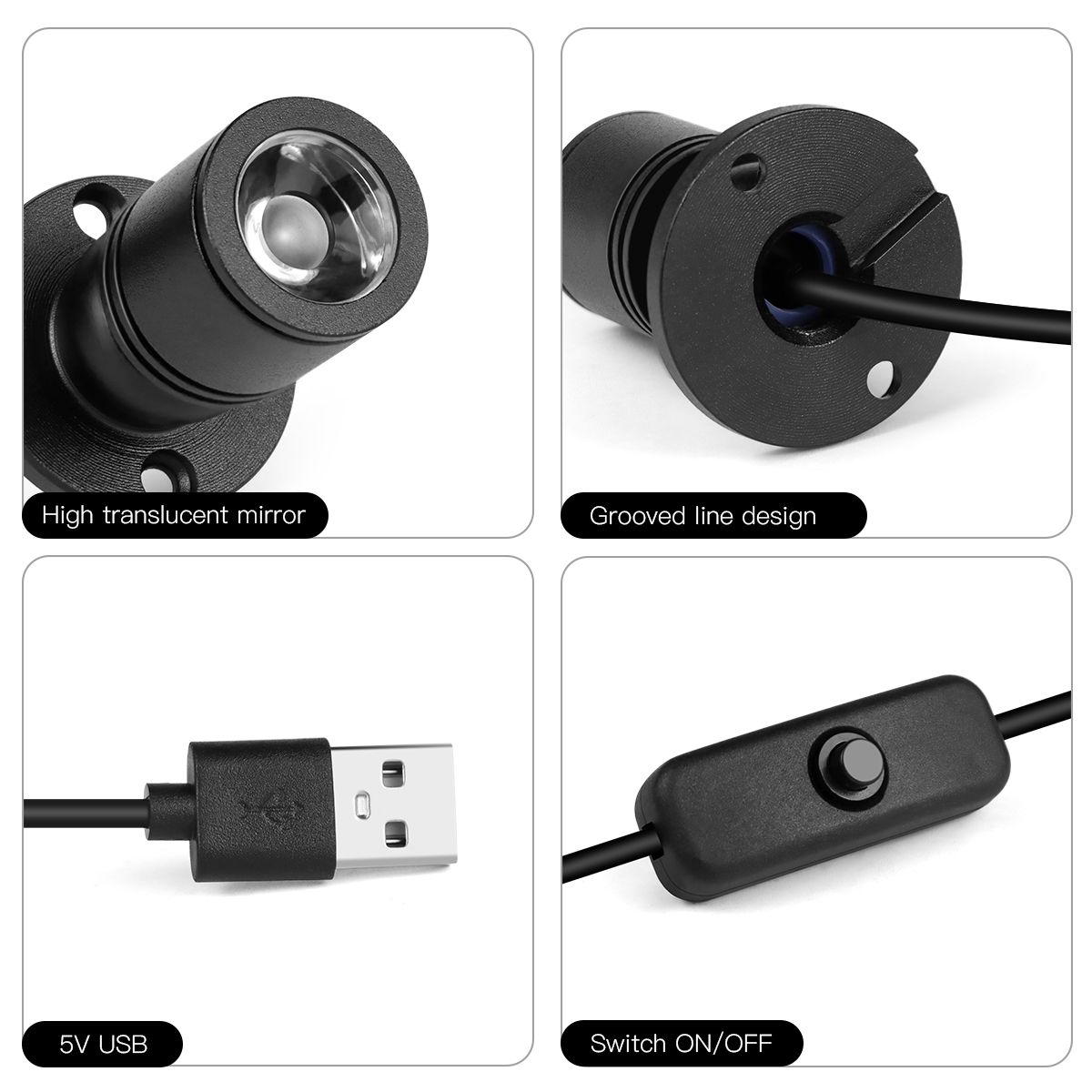 Mini luz de teto rotativa, 8 c - Model Kit Display Case avaliação e preço